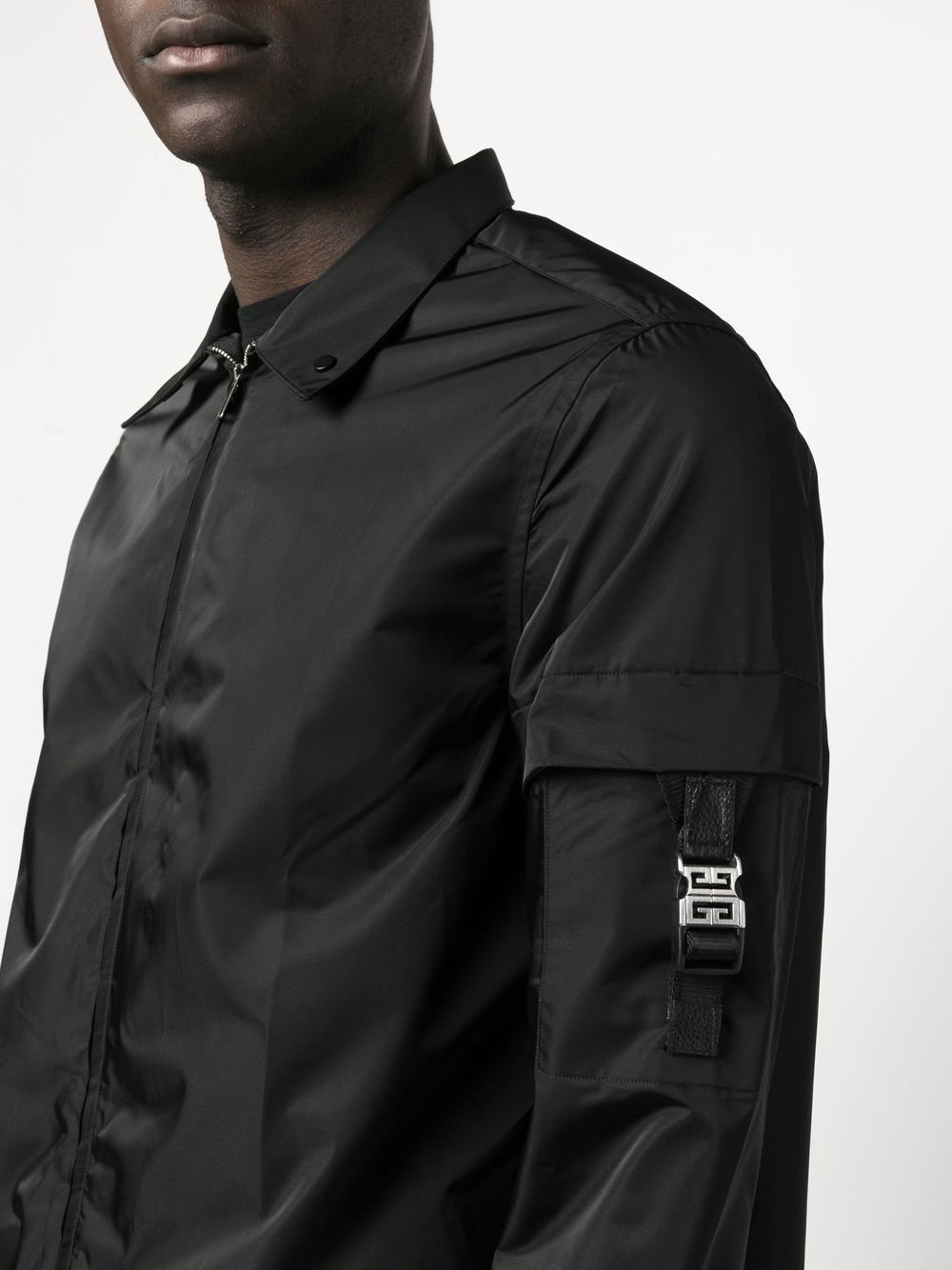 zipped long-sleeve shirt - 5