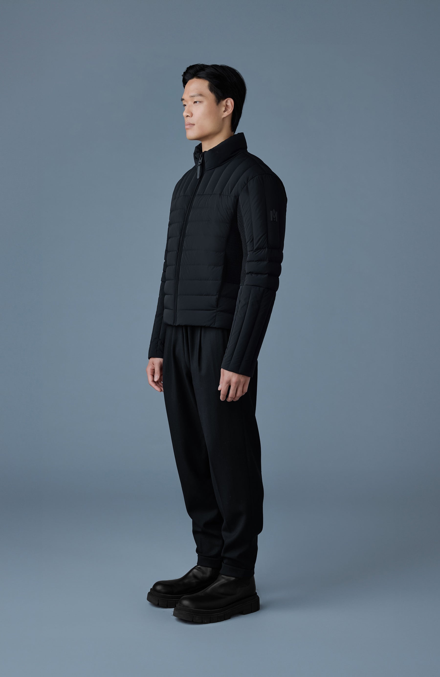 TRAVIS Perpendicular channel quilt down jacket - 3