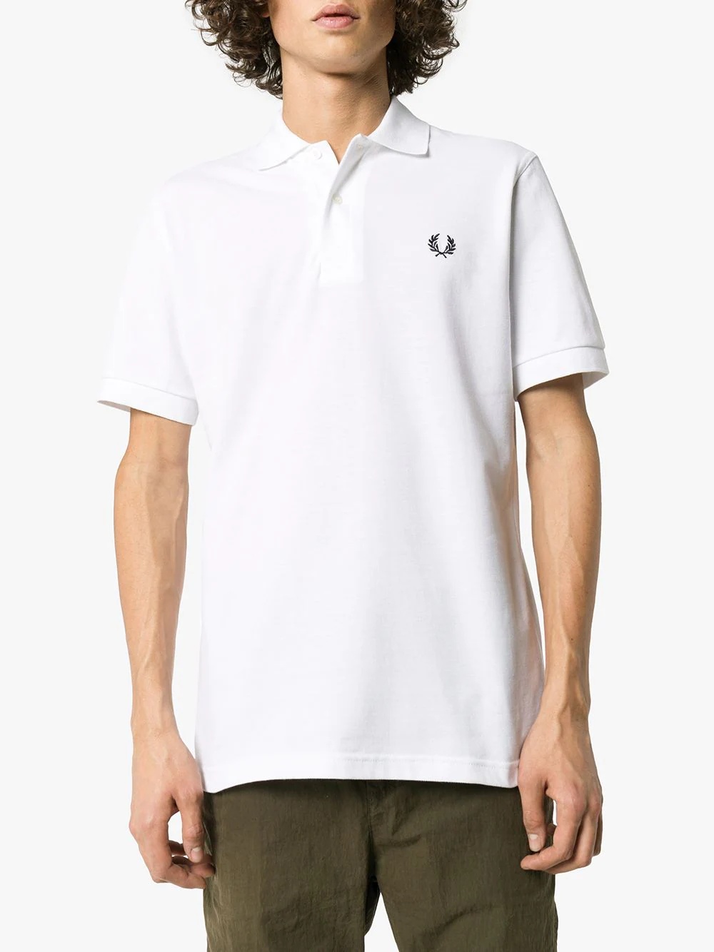 logo-embroidered polo shirt - 3