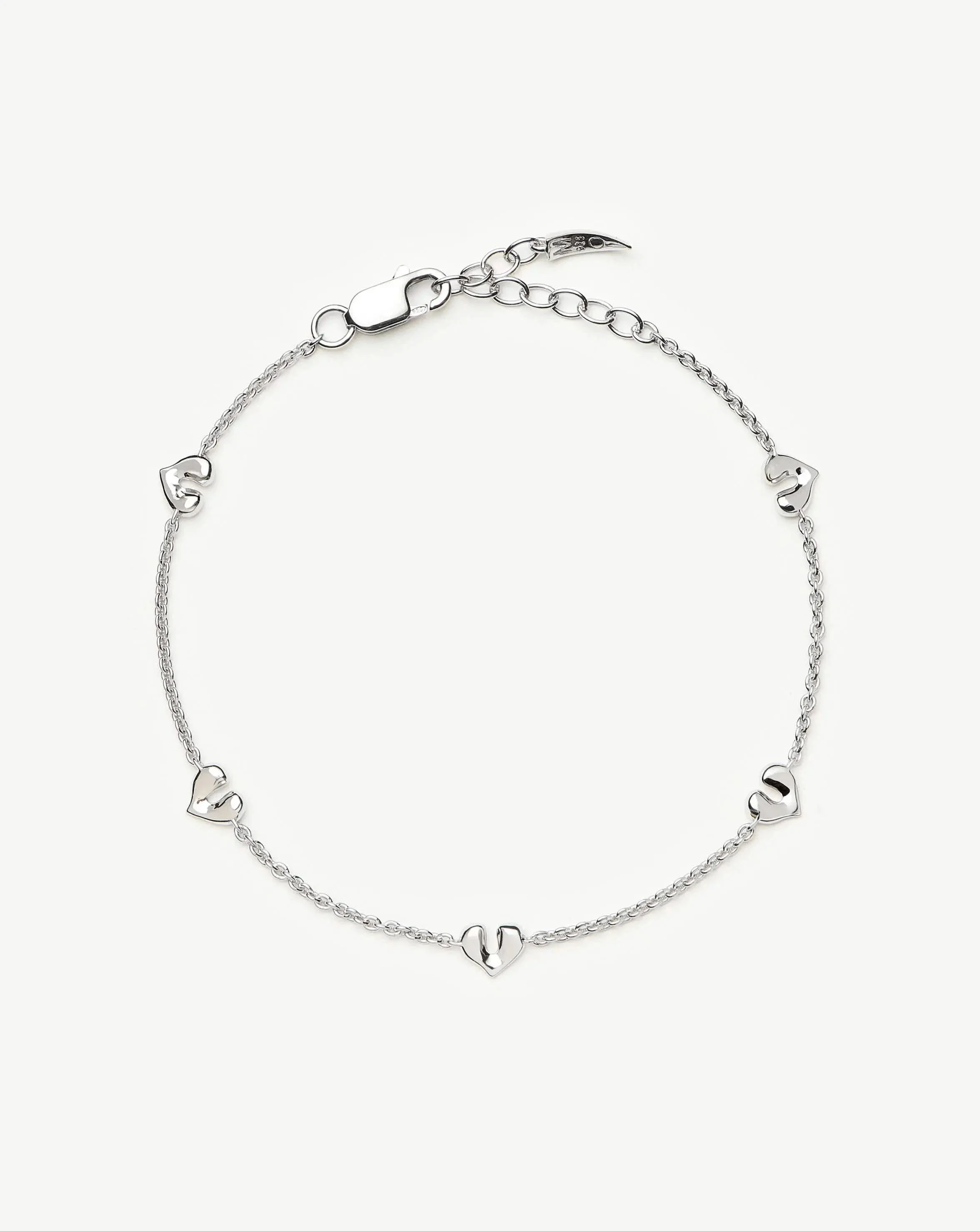 Molten Heart Mini Charm Bracelet - 1