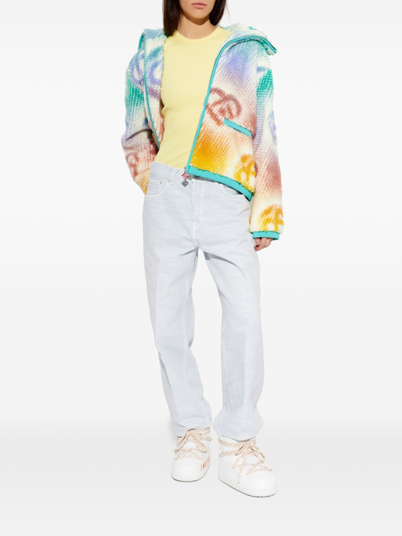 LACOSTE ribbed logo T-shirt outlook