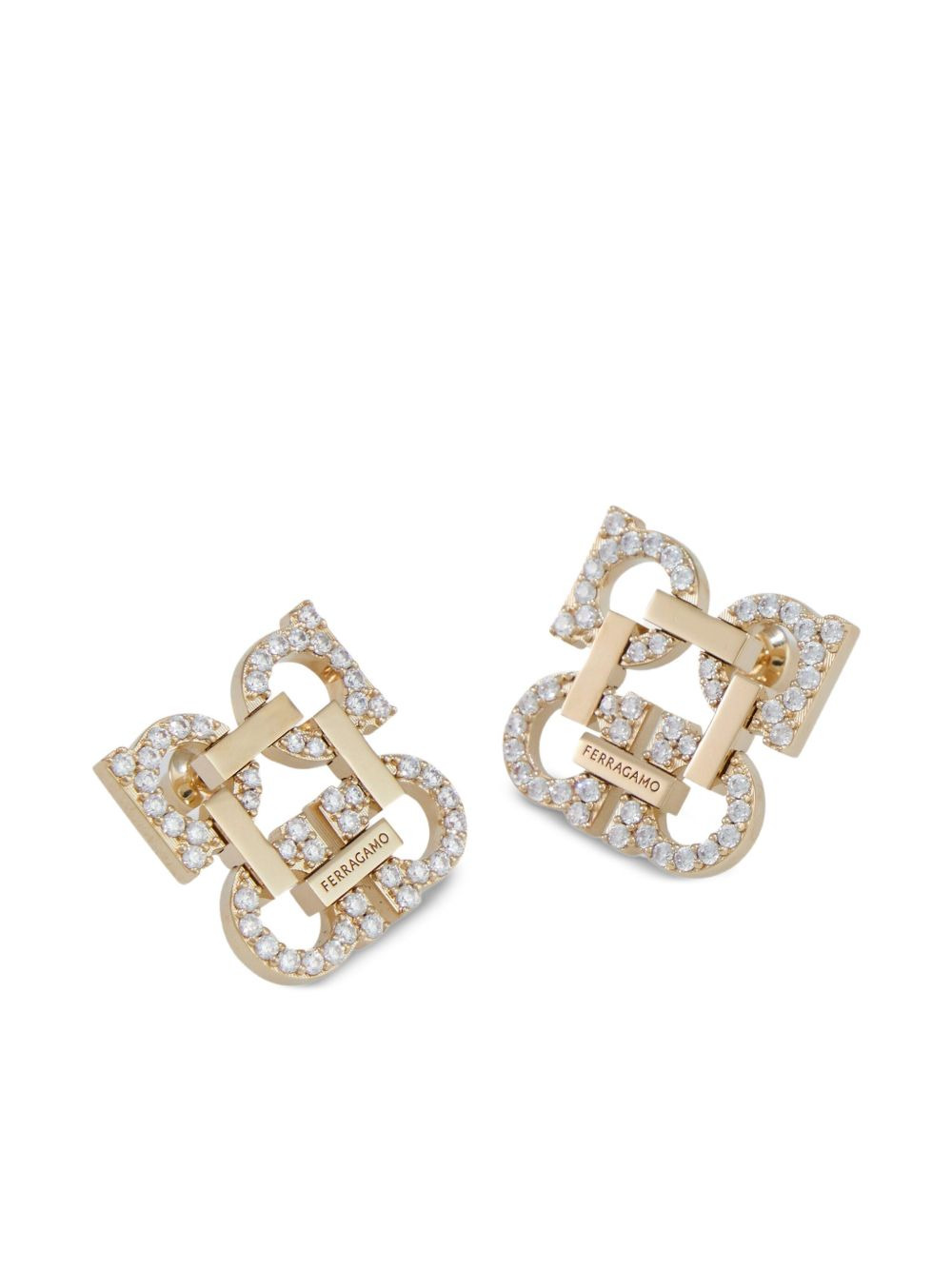 Gancini clip-on earrings - 4