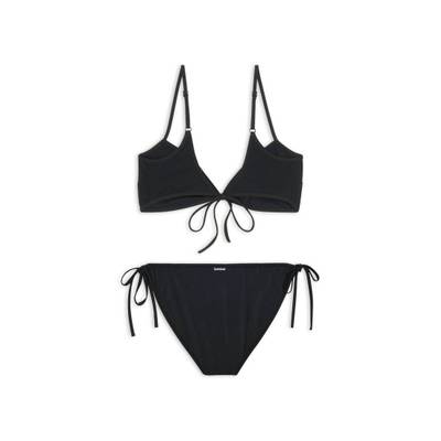 BALENCIAGA Women's Minimal Bikini Set in Black outlook