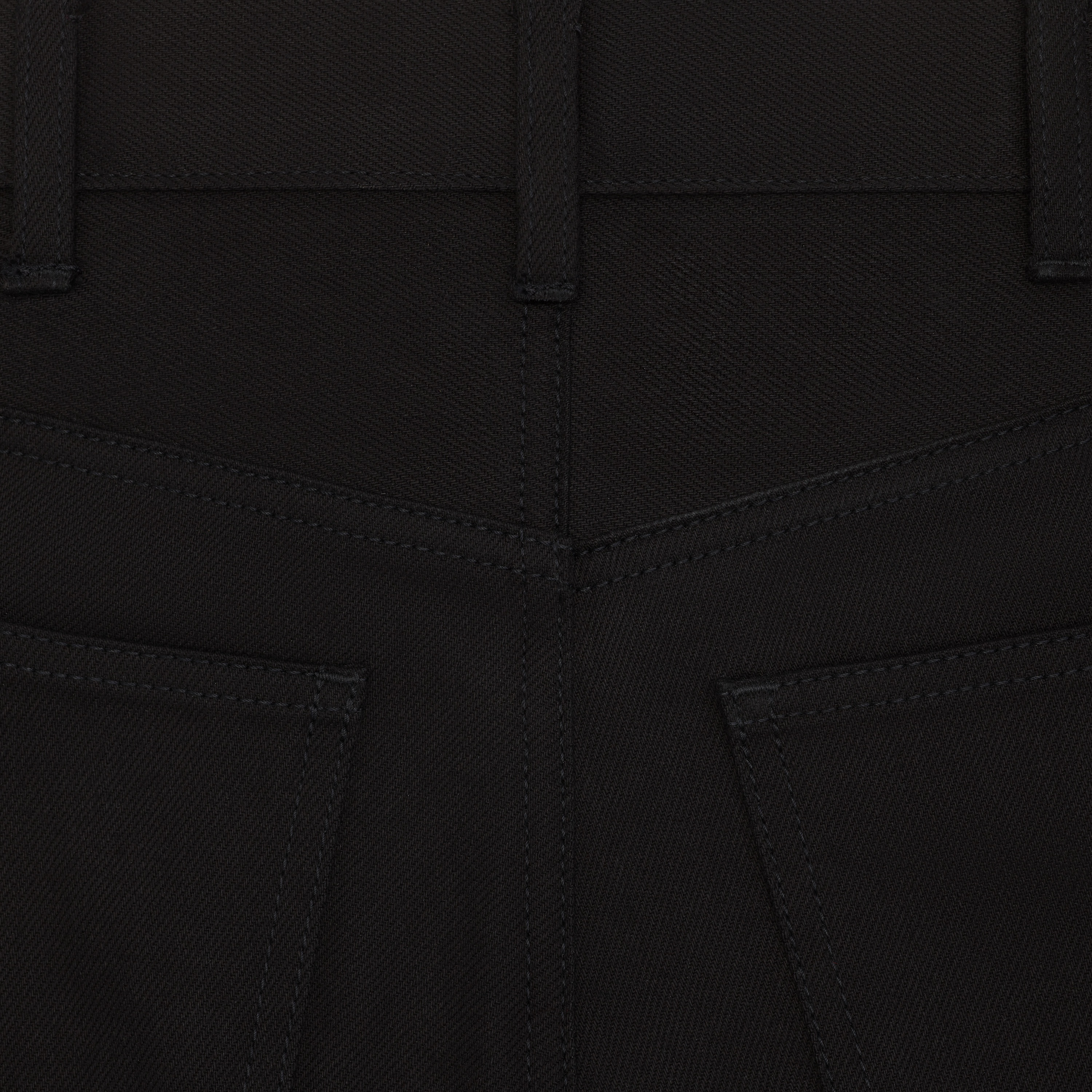 DYLAN FLARED JEANS IN PURE BLACK DENIM - 3