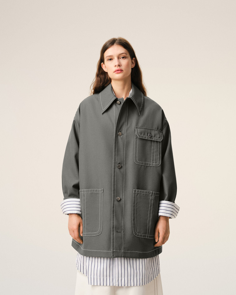 GREY NEW WOOL WORKER JACKET 3