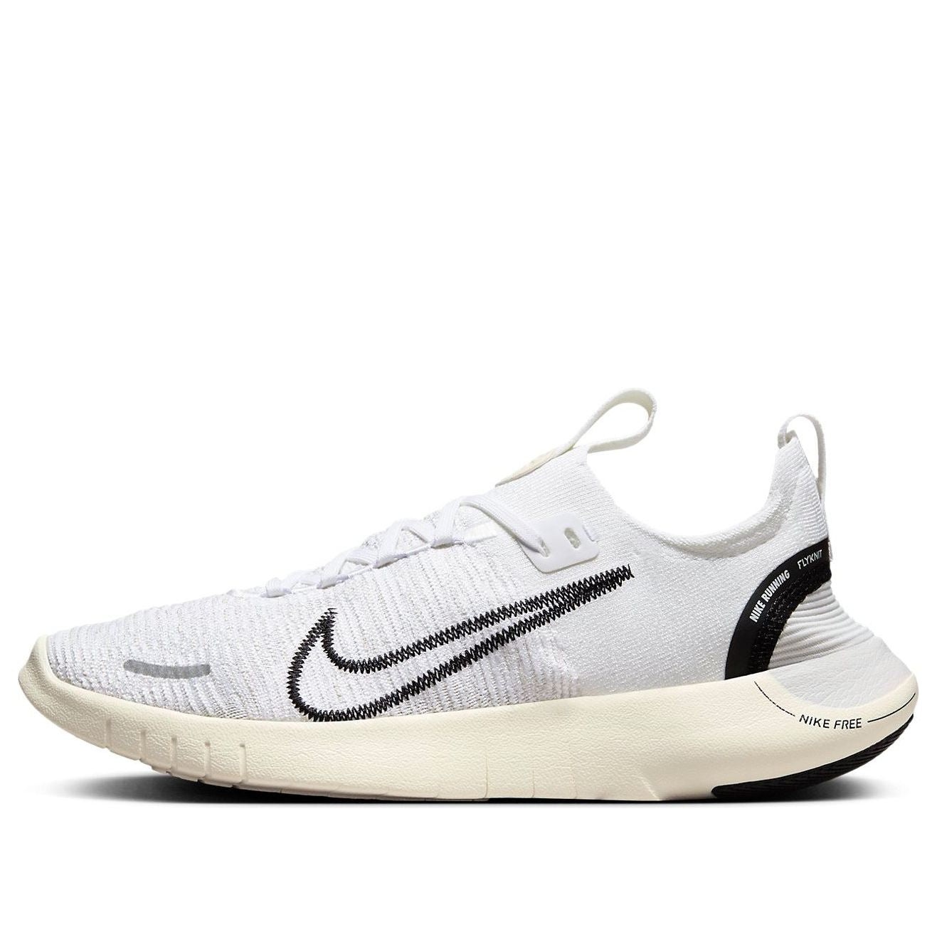 (WMNS) Nike Free RN NN Road Running Shoes 'White Coconut Milk Photon Dust Black' DX6482-100 - 1