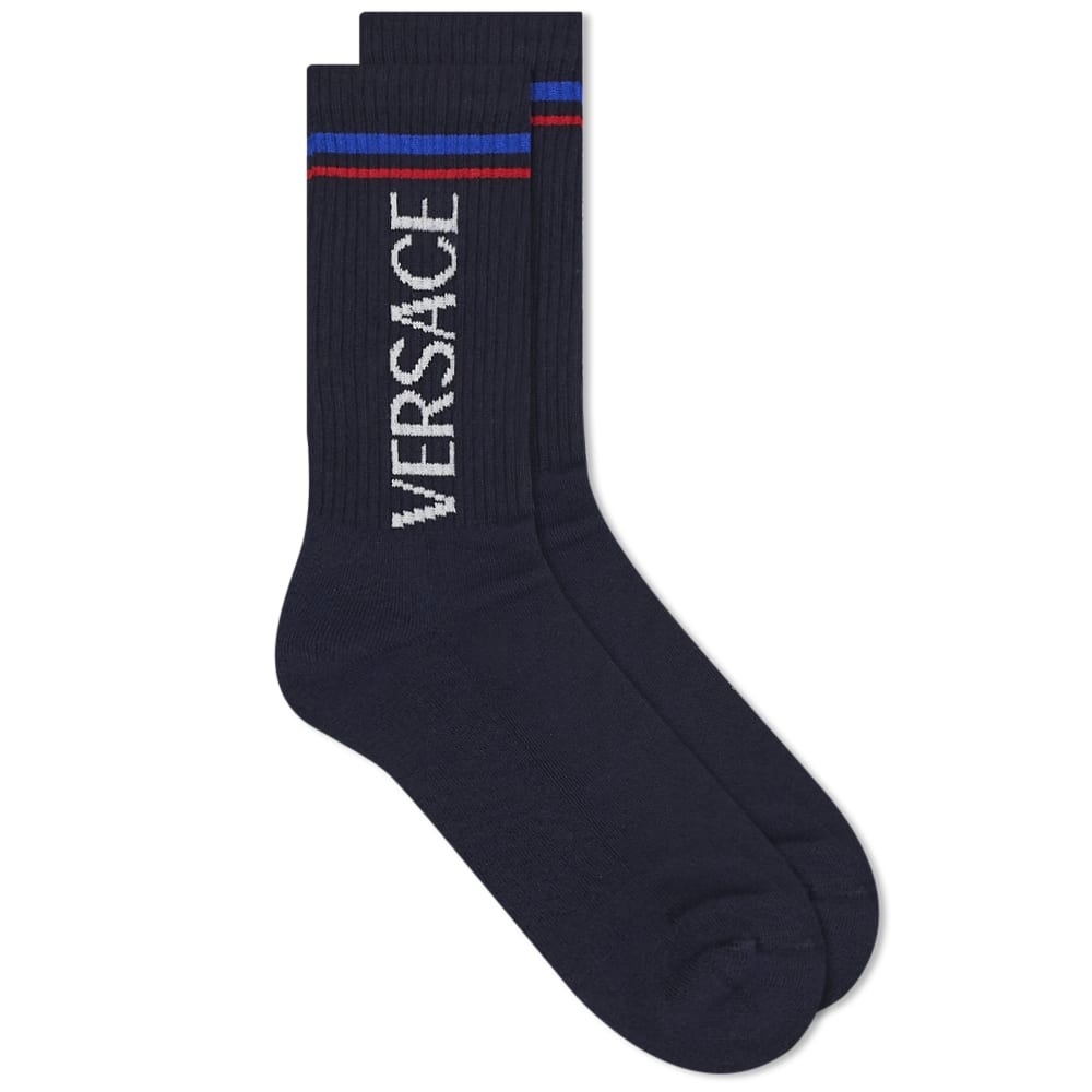 Versace Logo Sport Sock - 1