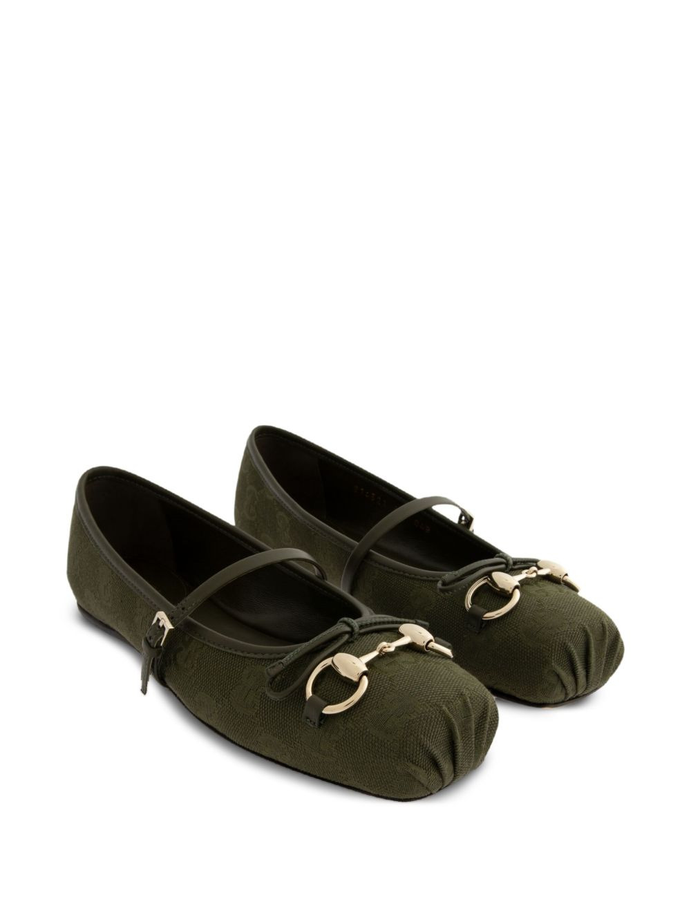 horsebit GG canvas ballet flats - 2