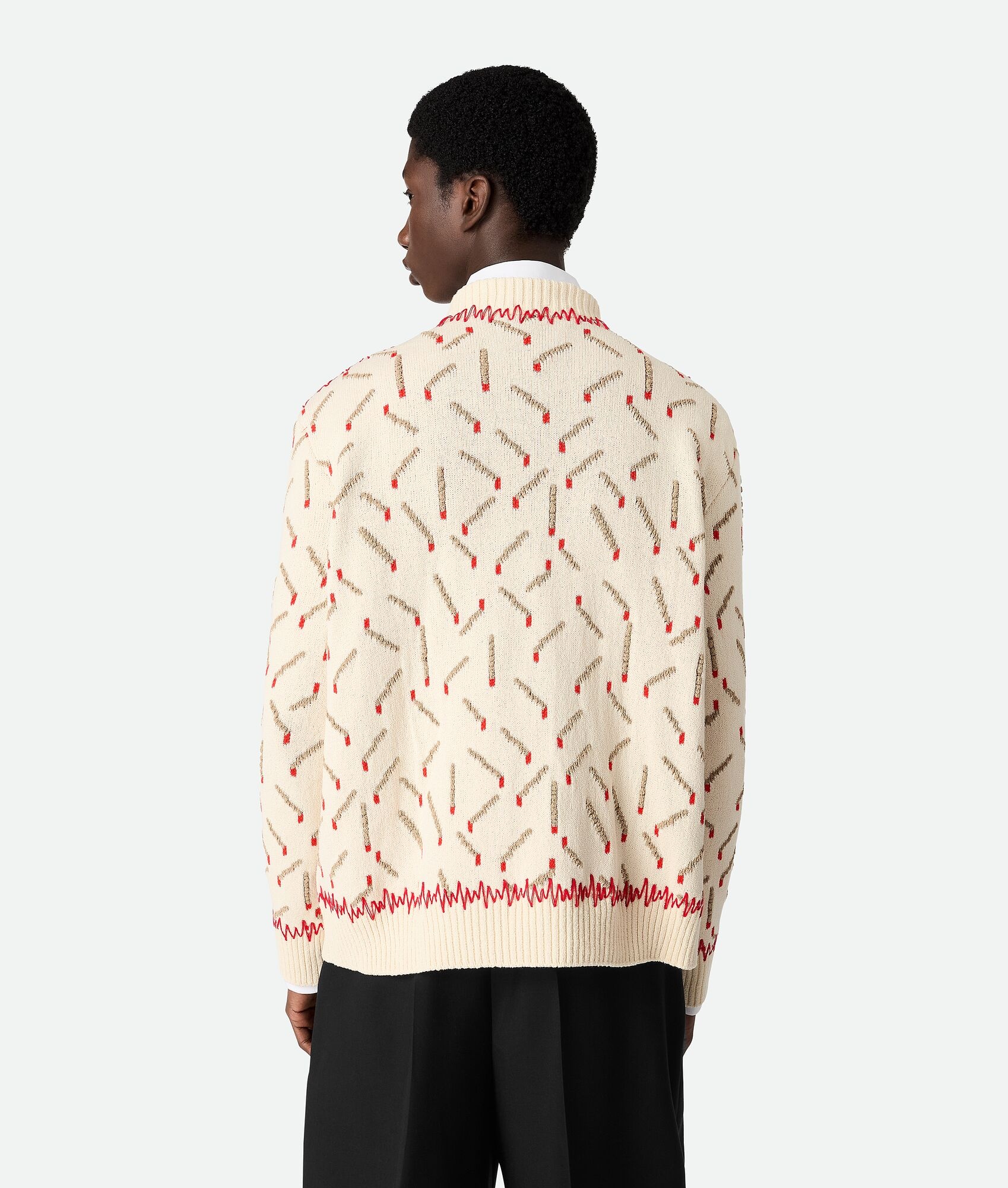 Cotton Jacquard Matches Jumper - 3
