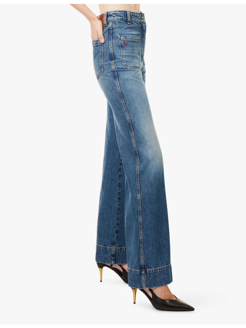 Alina Wide-Leg Denim Jeans - 3