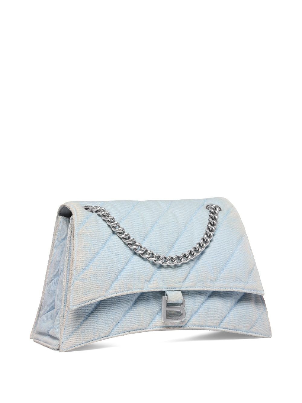 medium Crush quilted denim shoulder bag - 3