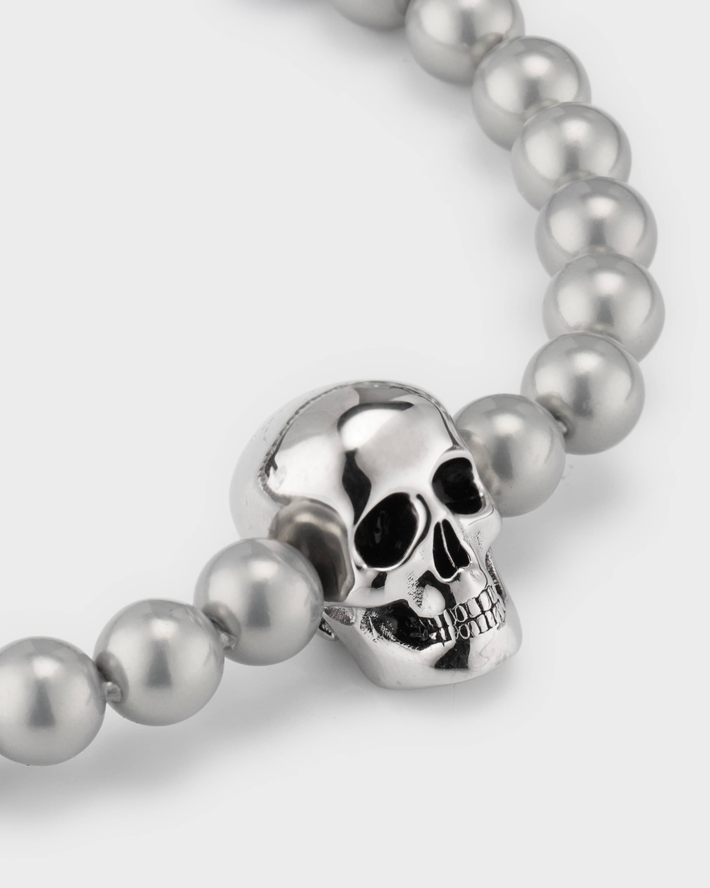Men's Skull Bead Bracelet - 4