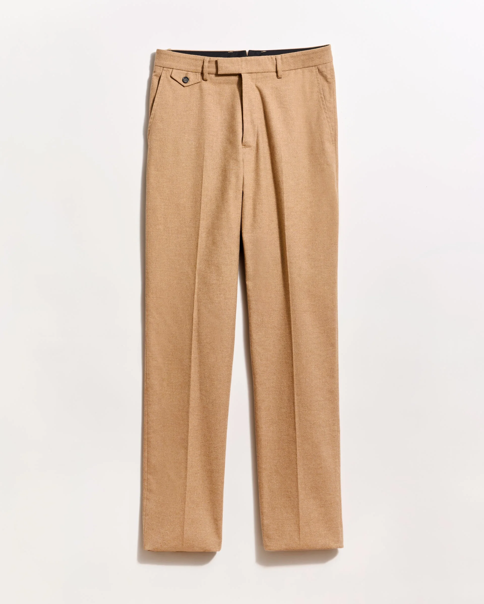 Flannel Flat Front Trouser - 1