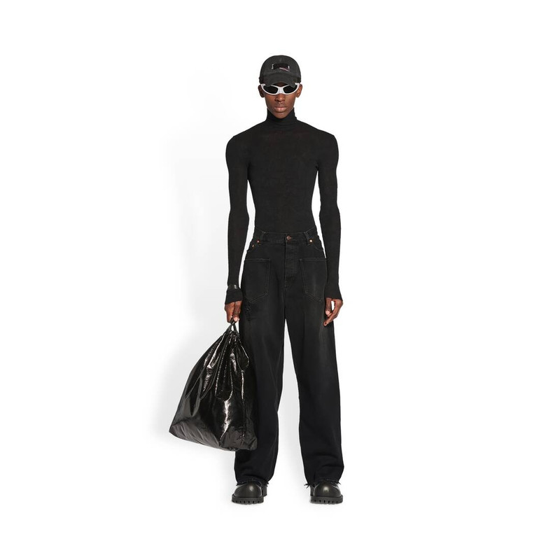 patched pockets baggy jeans 3