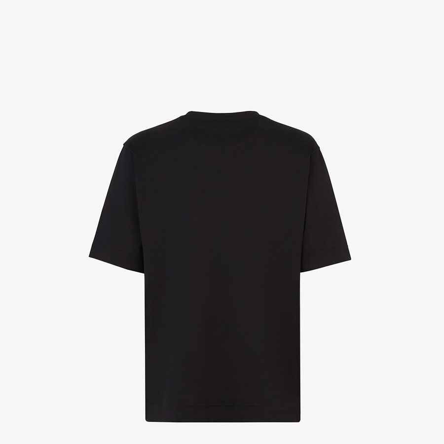 Black cotton T-shirt - 2