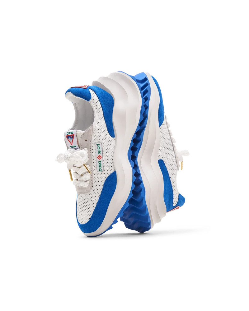 Mens Atlantis White & Blue Sneaker 3