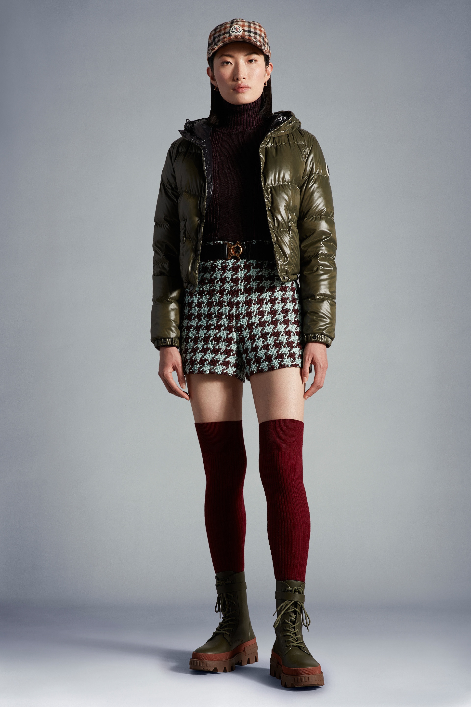 Houndstooth Tweed Shorts - 2