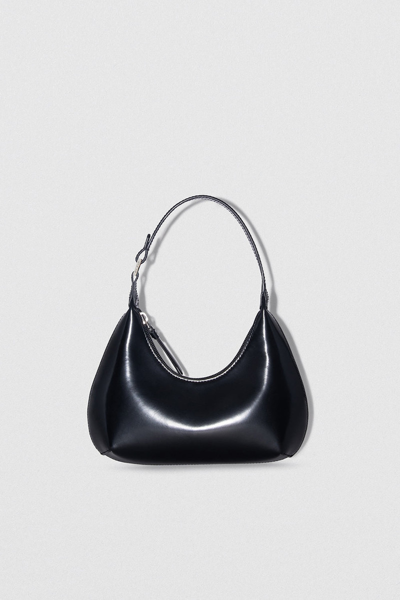 BABY AMBER BLACK SEMI PATENT LEATHER - 1