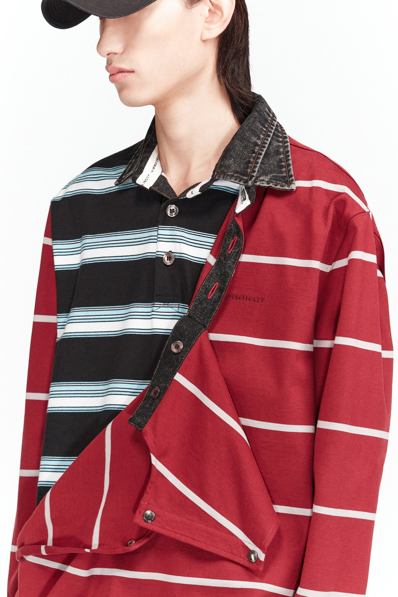 Double Collar Snap Off Rugby Polo 4