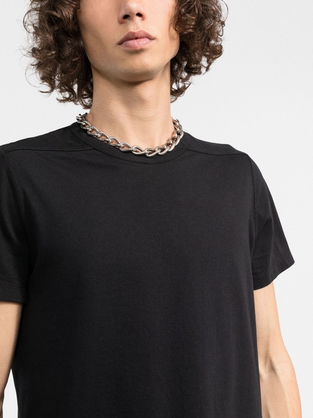 round-neck cotton T-shirt - 5