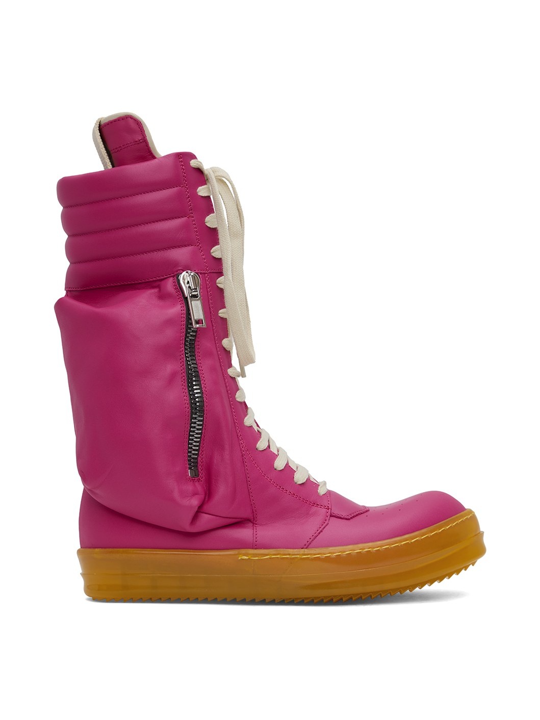 Rick Owens Pink Cargobasket Sneakers | REVERSIBLE