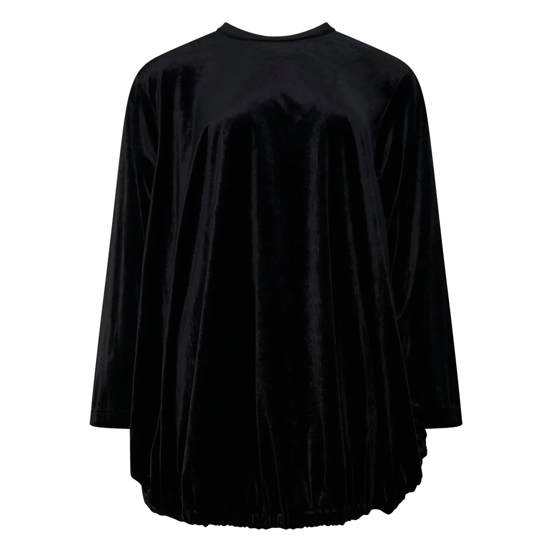 Oversized Layered Gathered Tee - 1