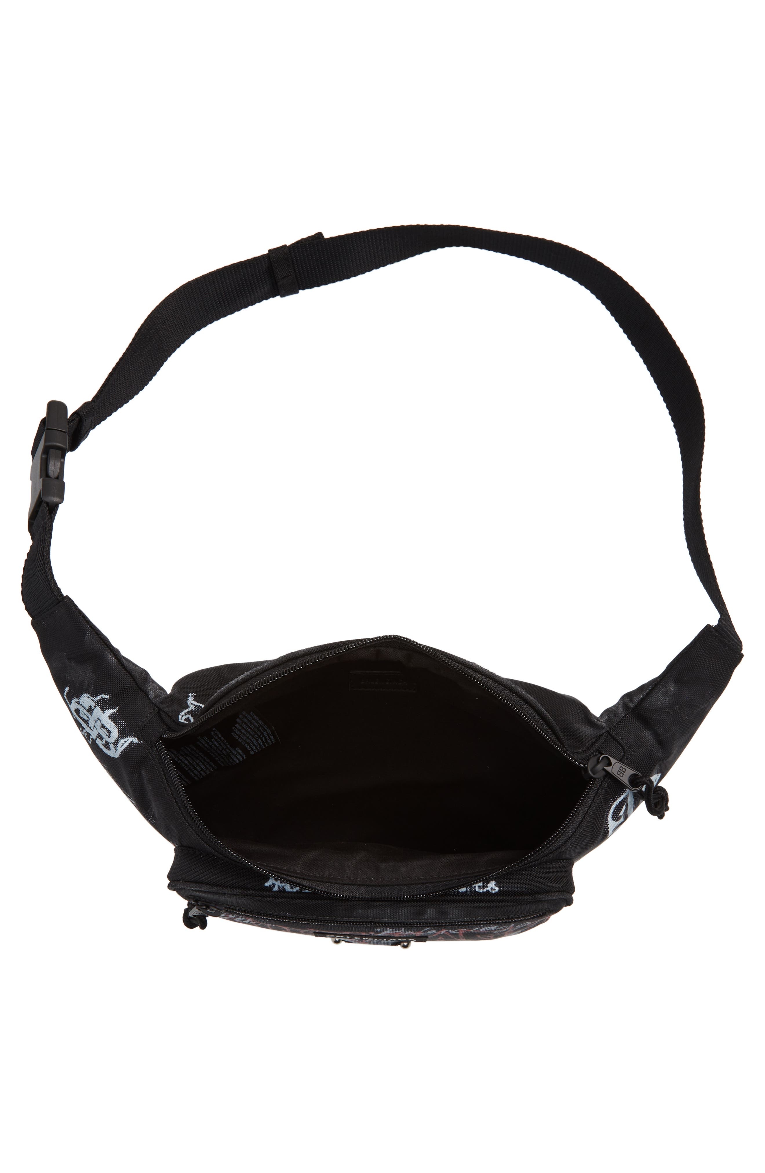 Balenciaga Explorer Graffiti Logo Canvas Belt Bag in Black at Nordstrom - 3