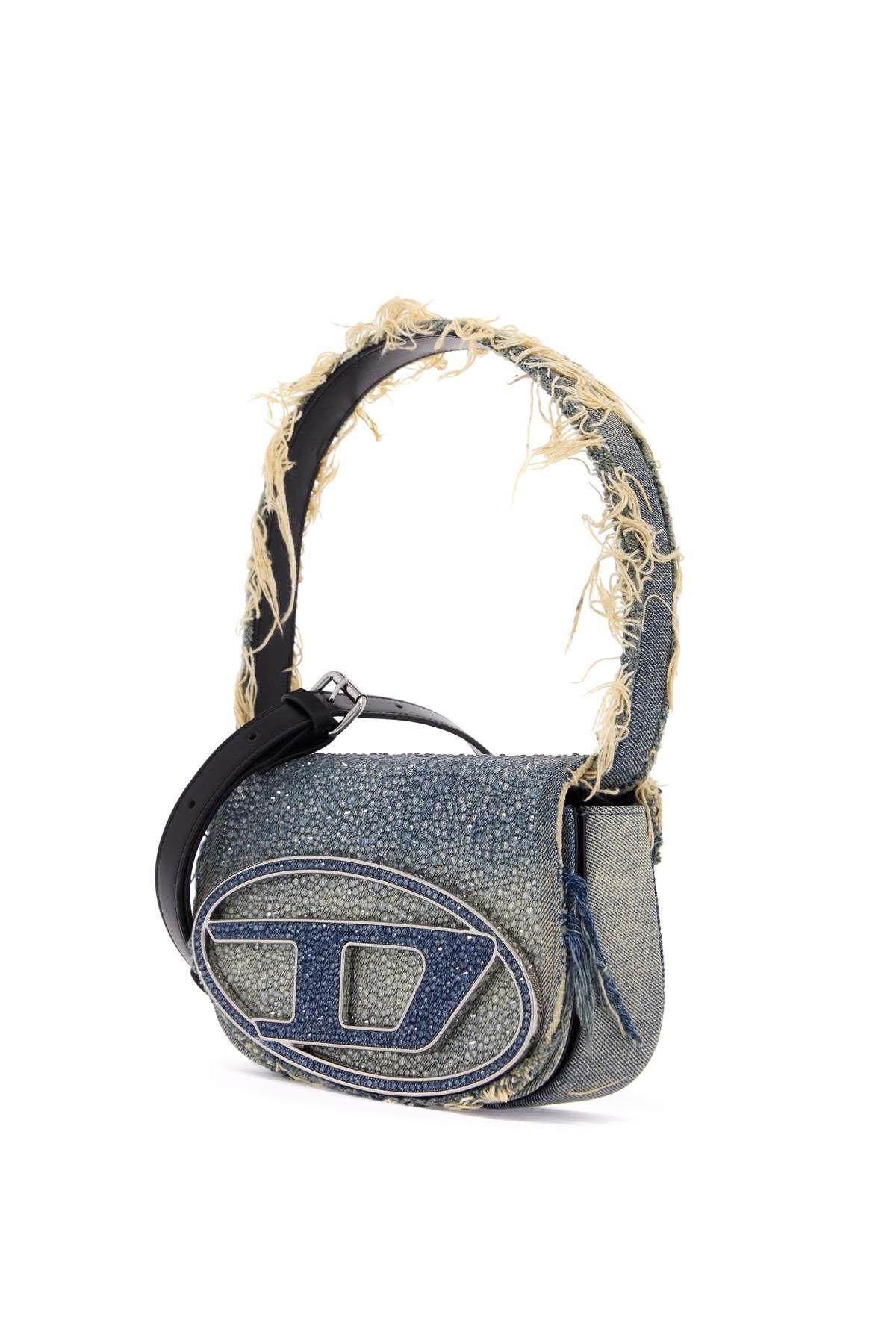 1DR DENIM AND CRYSTAL SHOULDER BAG - 3