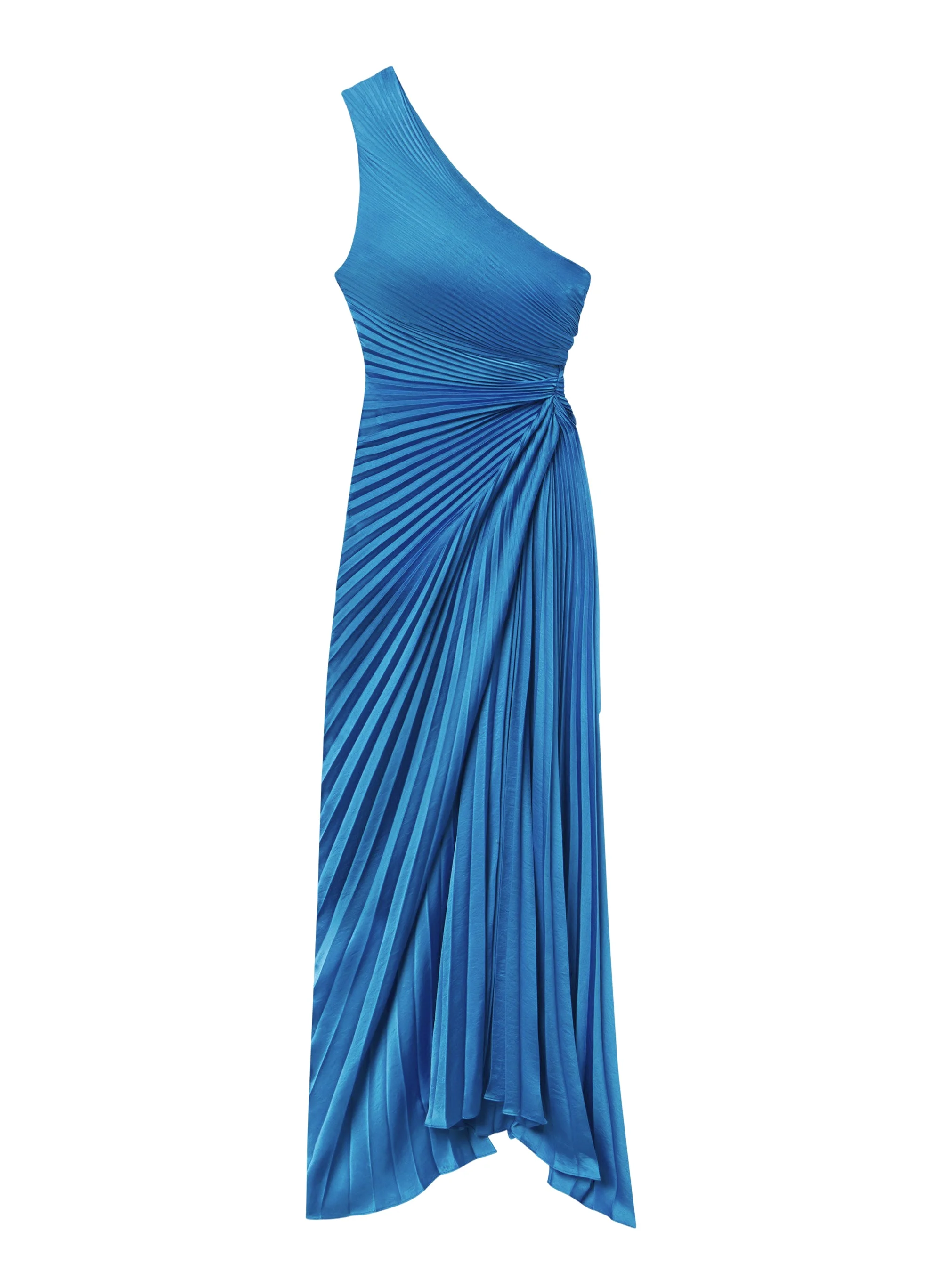 Lara Satin Pleated Gown - 1
