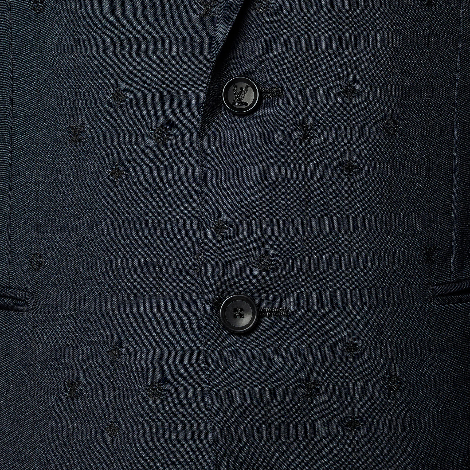 Single-Breasted Wool Pont Neuf Jacket - 4