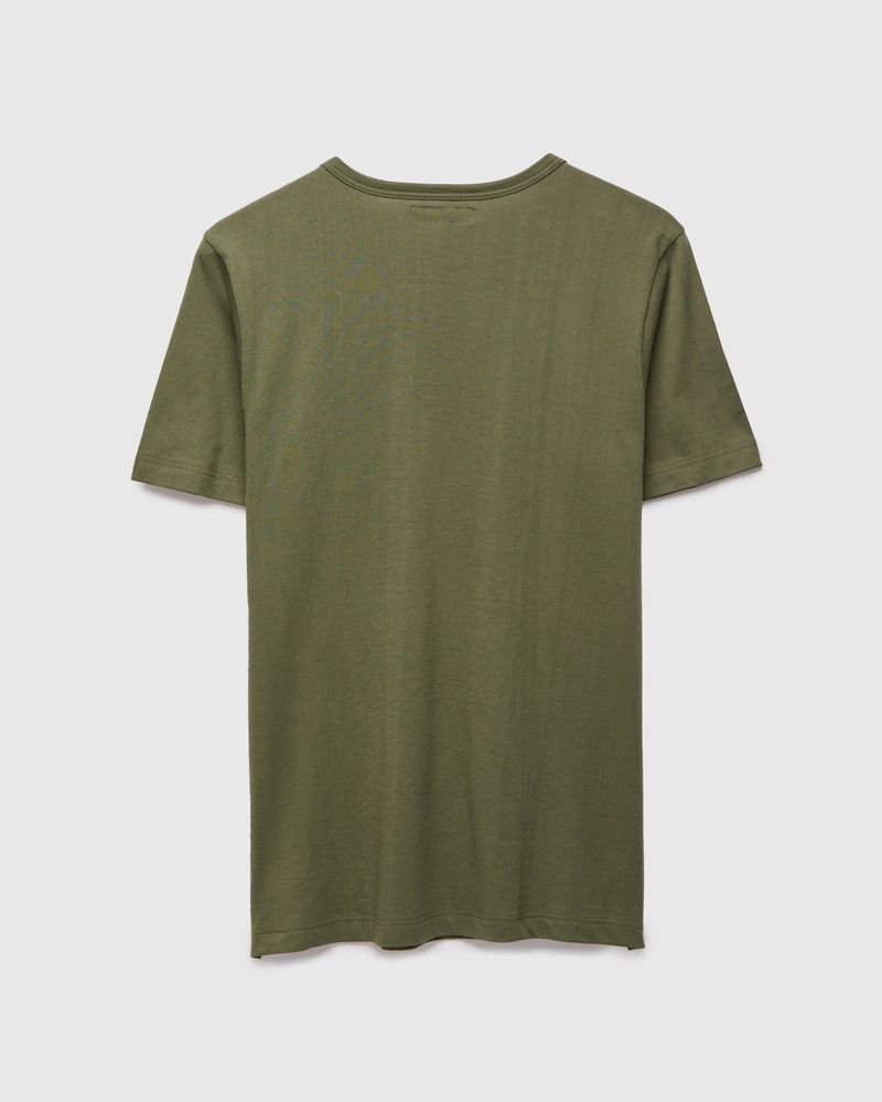 Merz b. Schwanen 1950s "Good Originals" 5.5oz Loopwheel T-Shirt in Army outlook