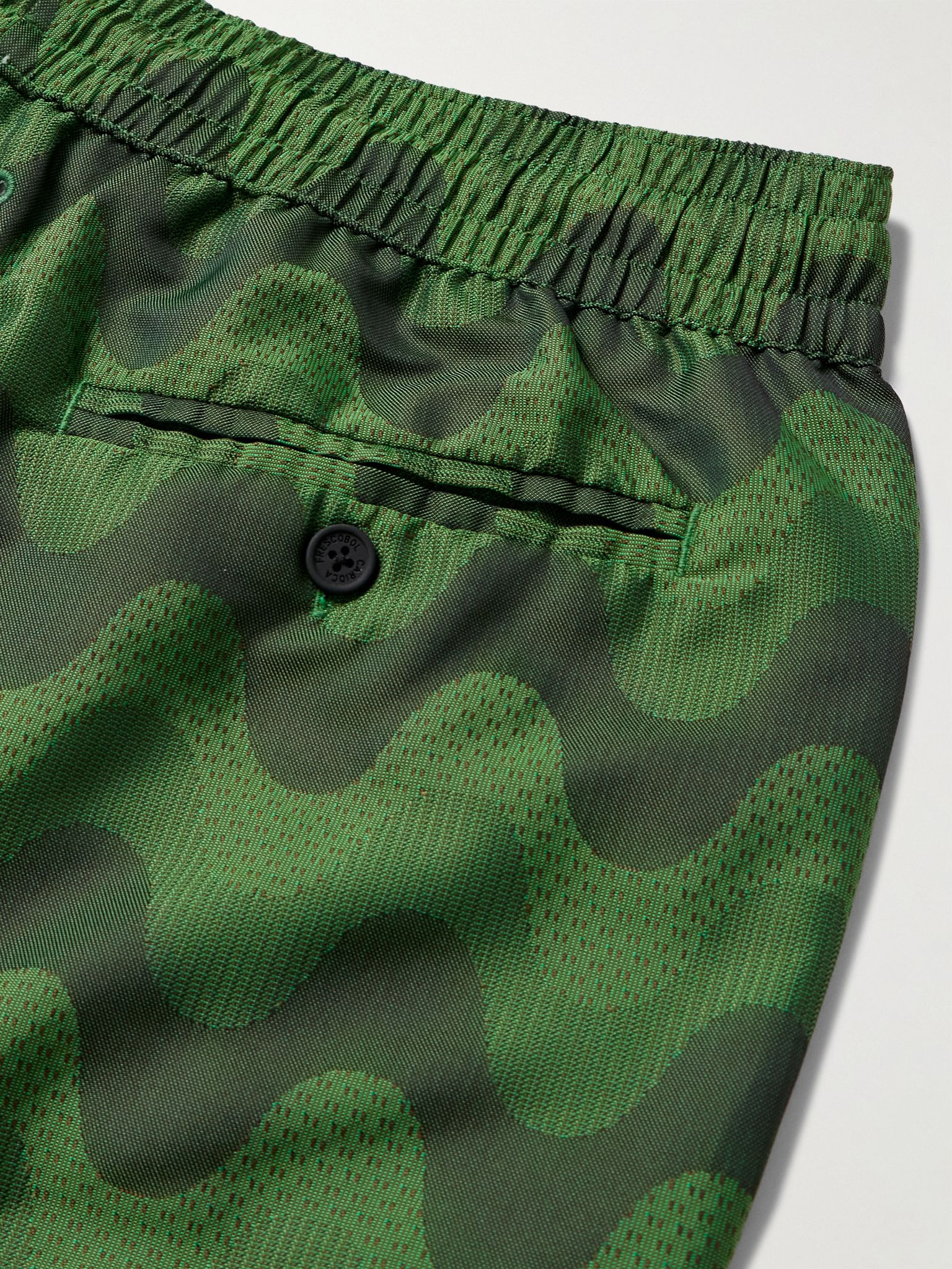 Rio Straight-Leg Mid-Length Printed Recycled Swim Shorts Green - 4