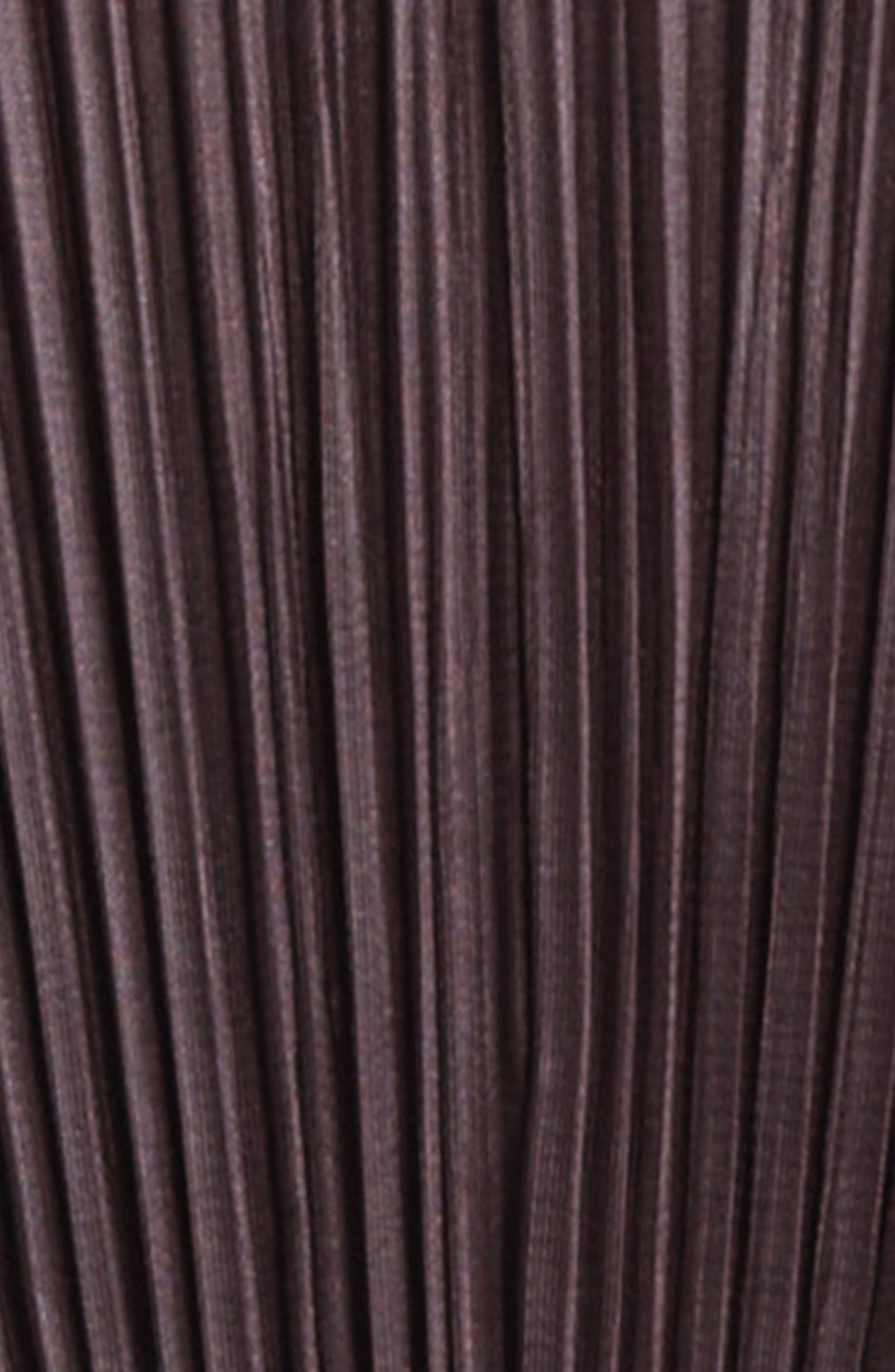 Pleats Please Issey Miyake Monthly Colors July Pleated Open Front Cardigan in Dark Brown at Nordstro - 7