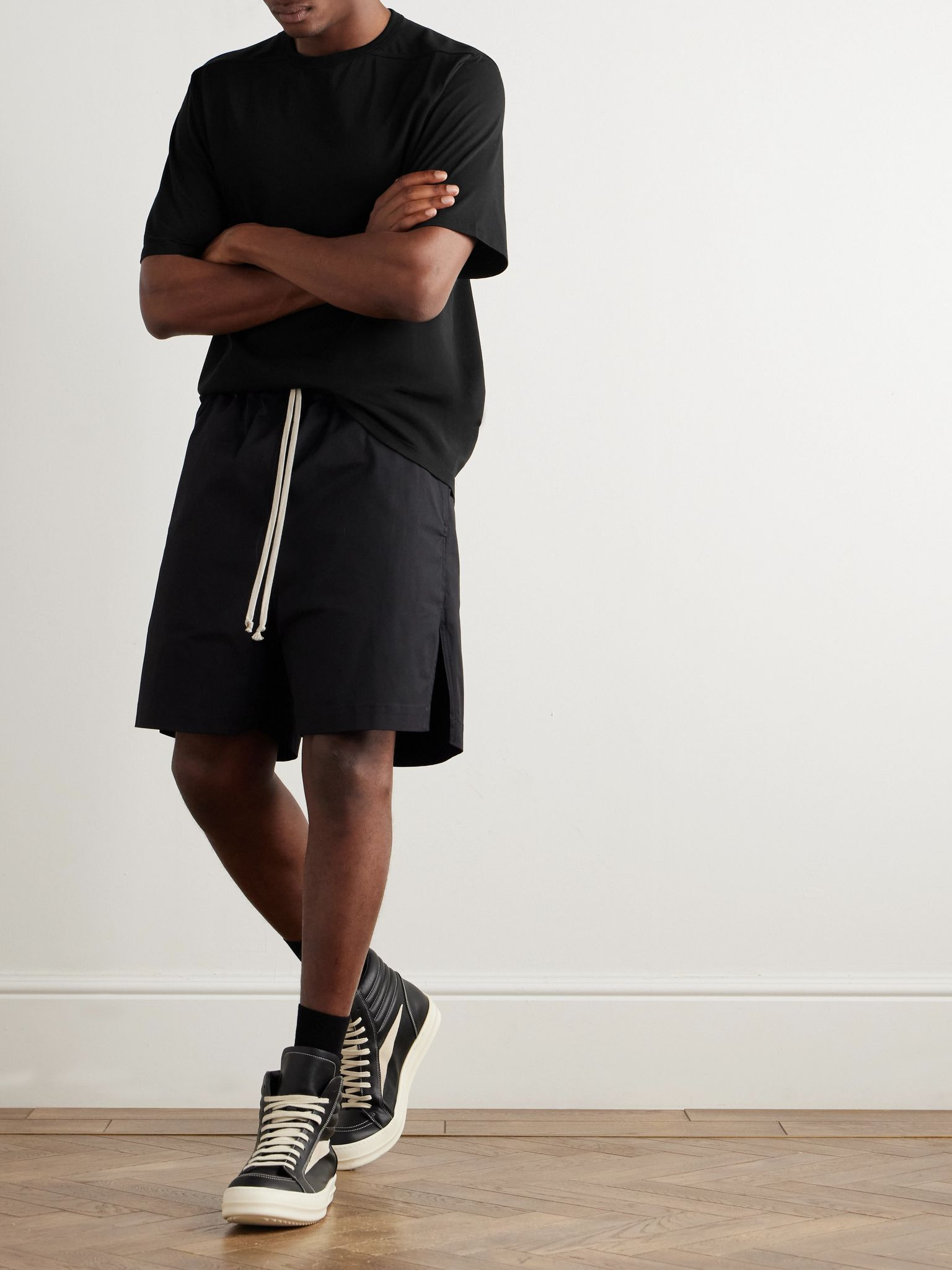 Brad Cotton-Jersey T-Shirt Black - 2