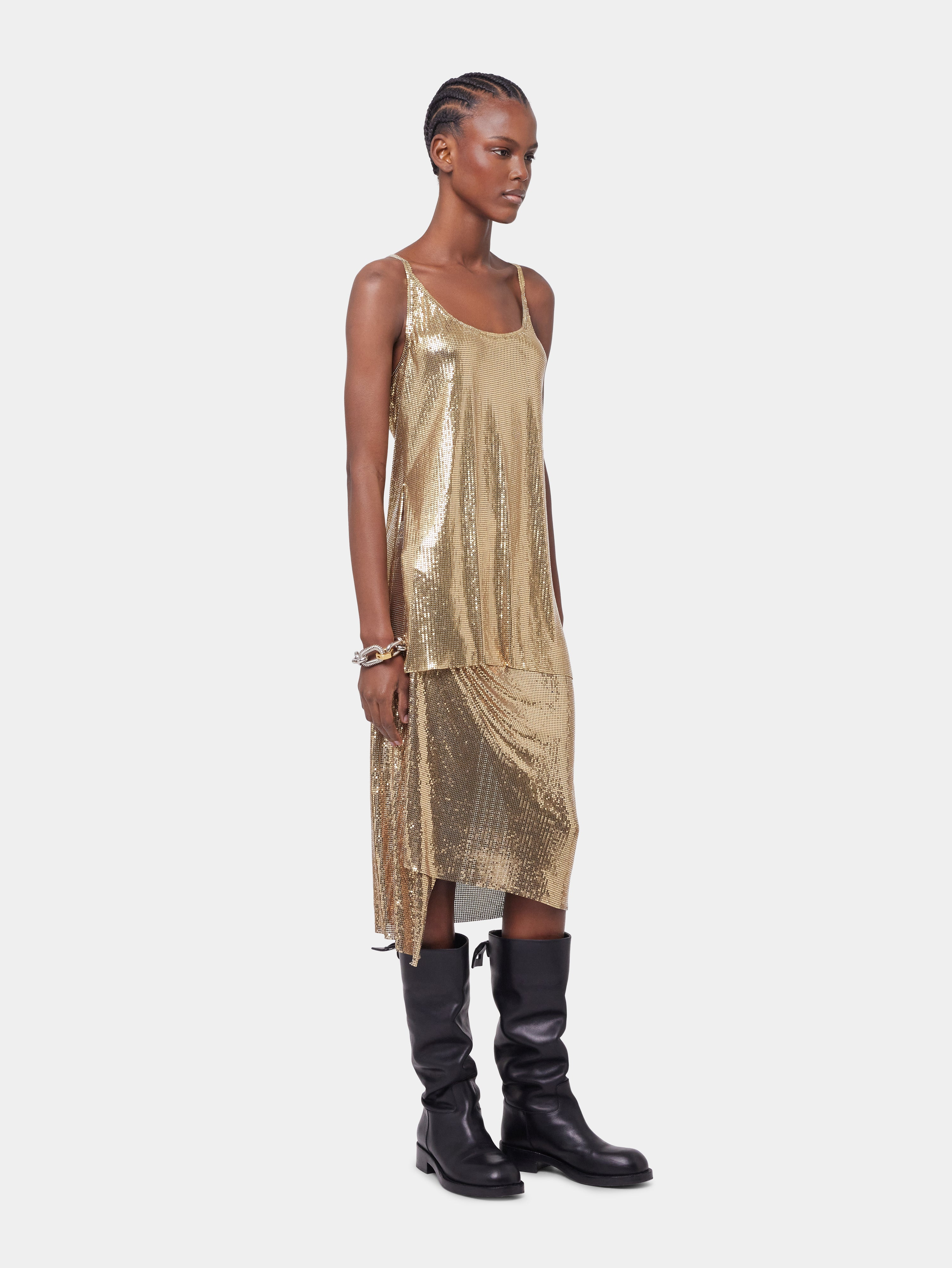 GOLD TANK TOP IN MESH - 3