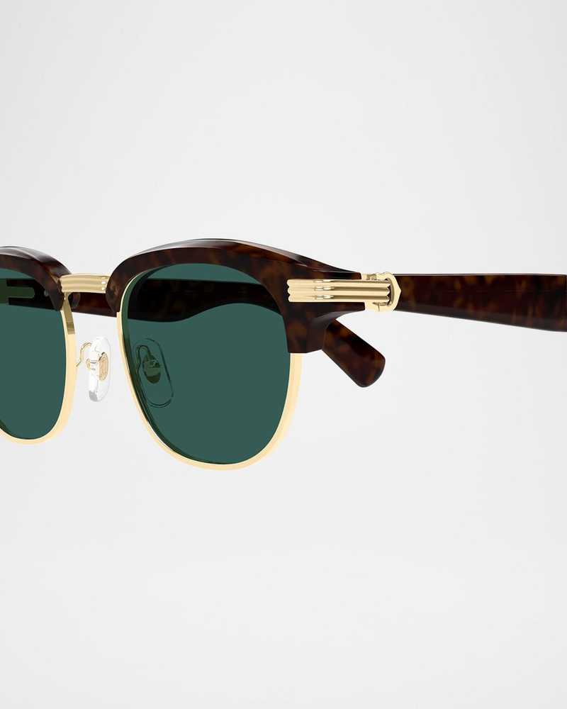 Cartier Men's Round Two-Tone Sunglasses outlook