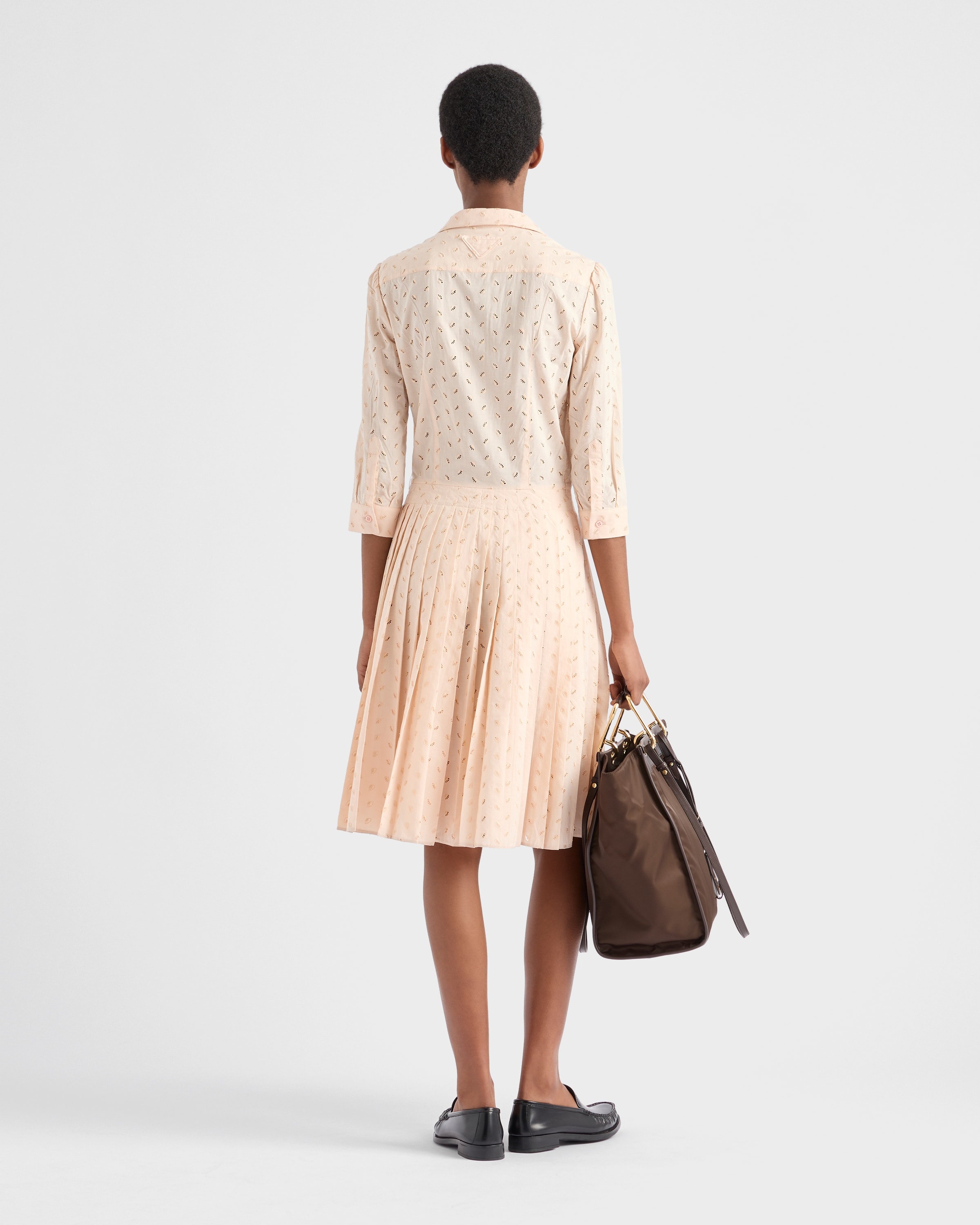 Eyelet lace shirt dress - 5