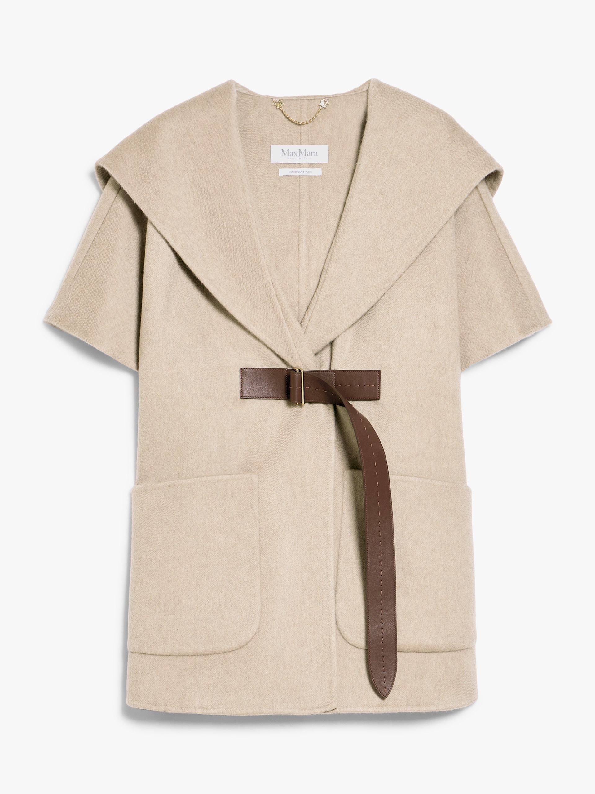 DORICO Sable-look cashmere cape - 1