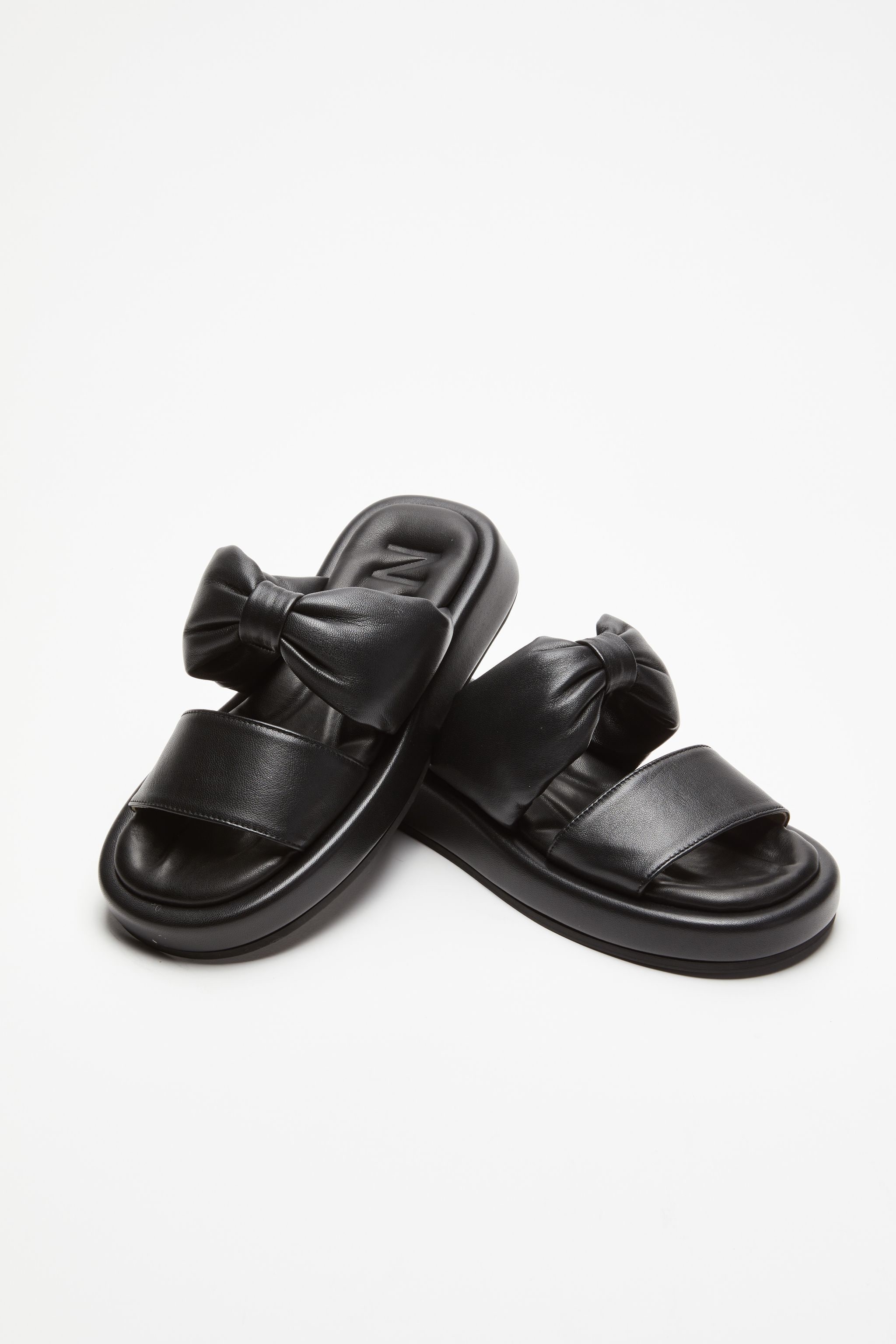 BOW-EMBELLISHED PADDED SLIDES - 4