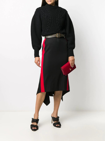 Alexander McQueen cropped cable knit jumper outlook