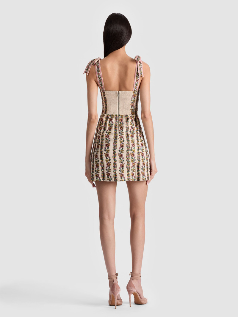 Alice + Olivia MARYRANN EMBROIDERED MINI DRESS outlook