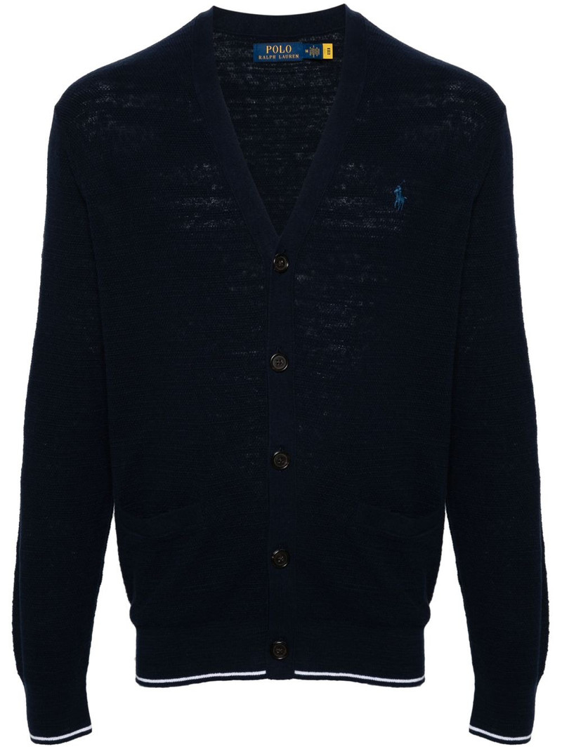 Polo Pony-embroidery cardigan 1