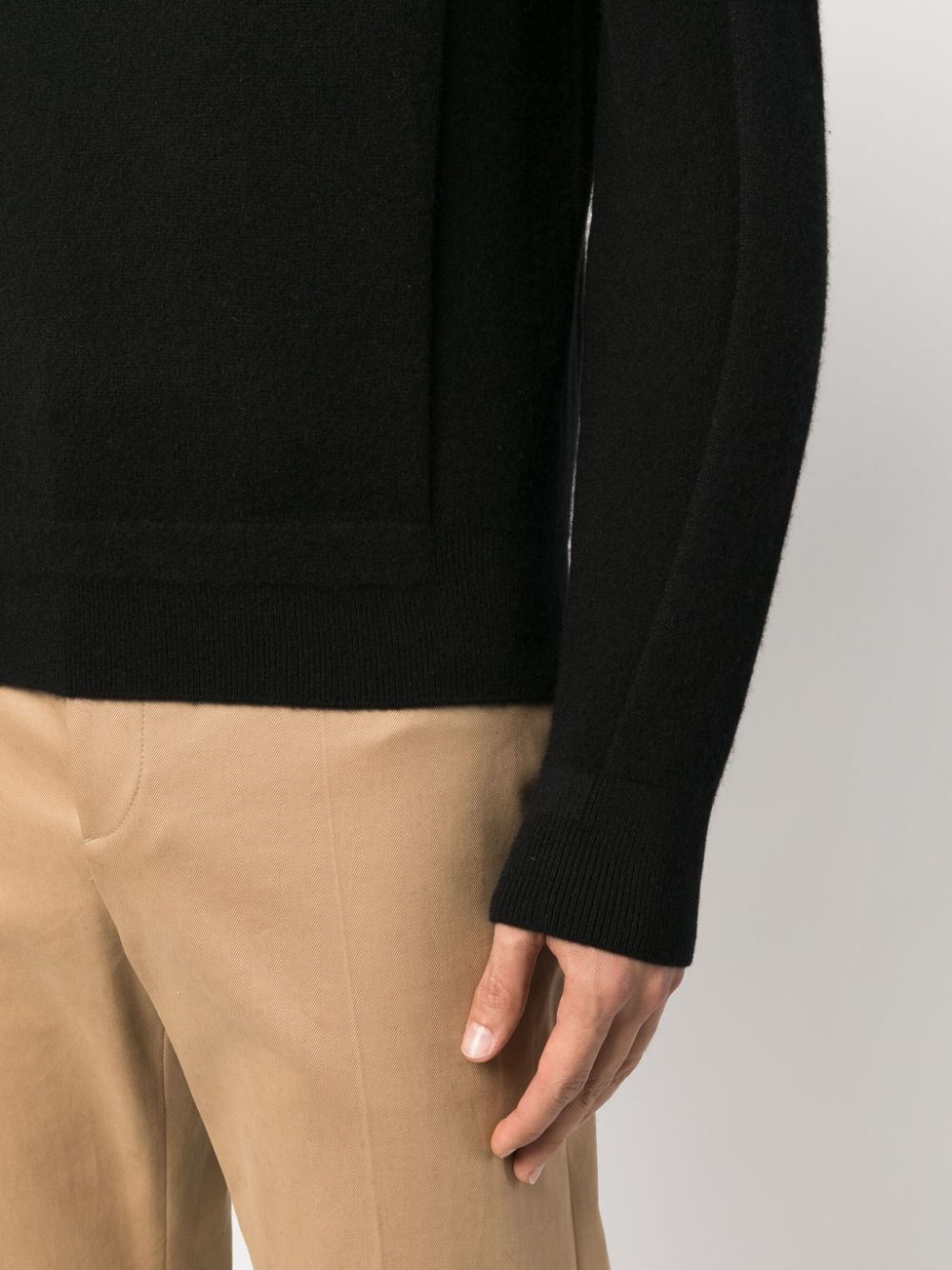 crew-neck wool-cashmere blend jumper - 10