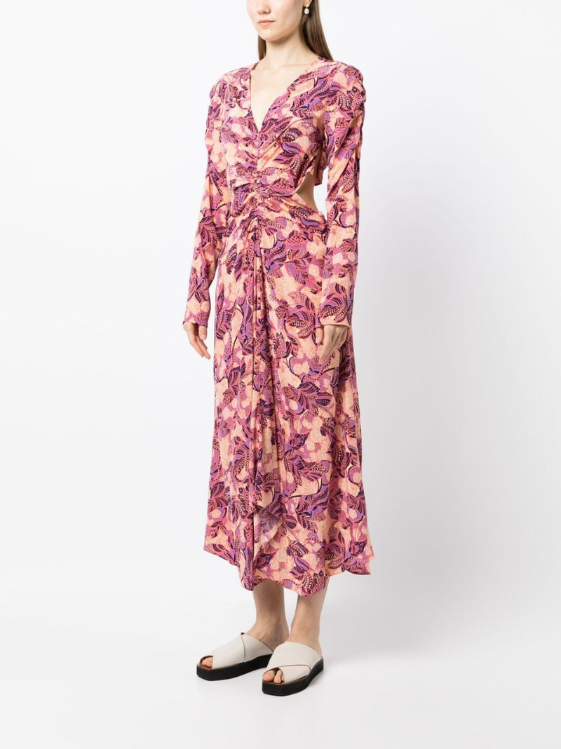 Mona floral-print flared dress 3