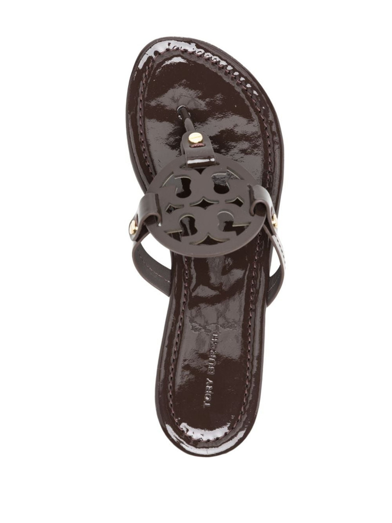 Miller logo-plaque leather sandals 4