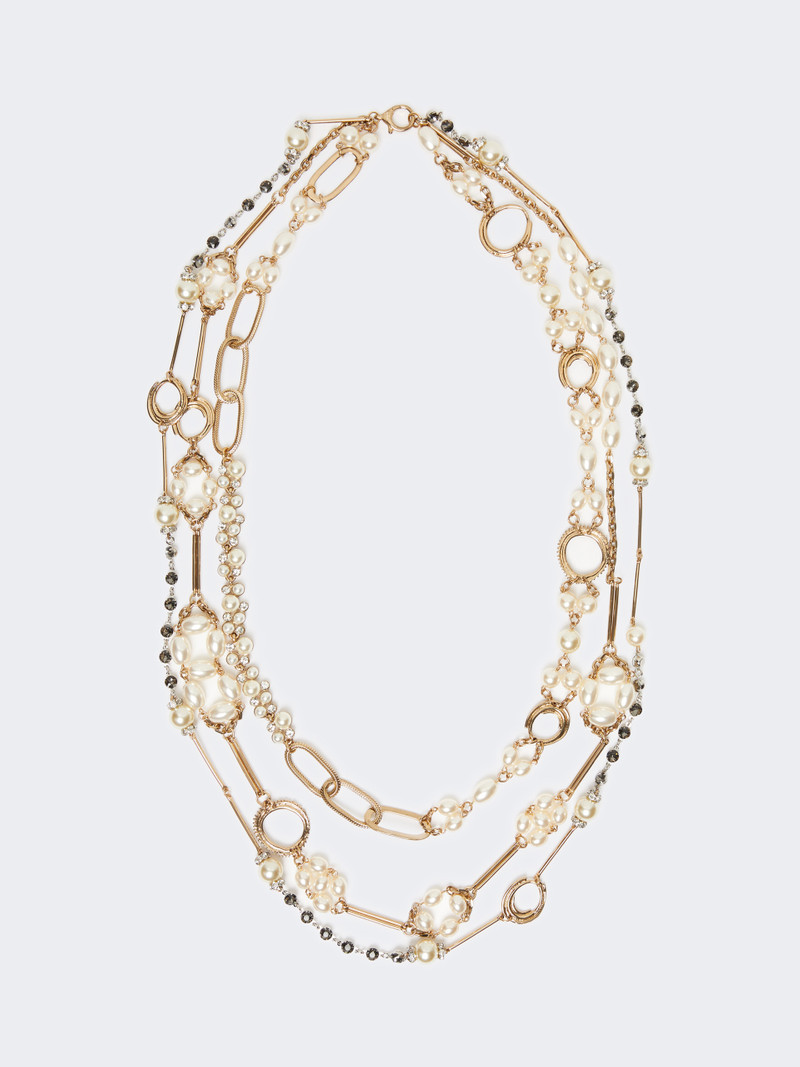 JABOT Multistrand necklace with pearls 1
