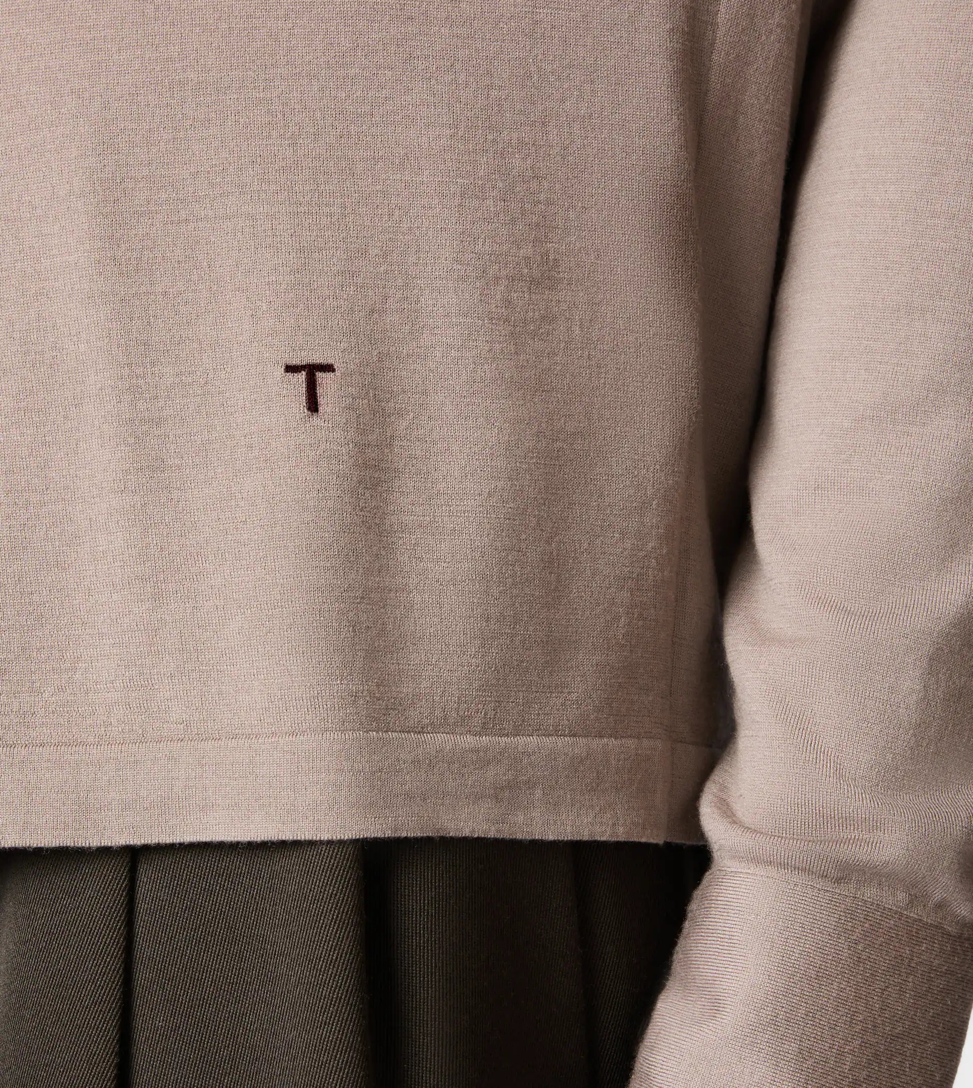 SHIRT IN T15 WOOL - BEIGE - 2