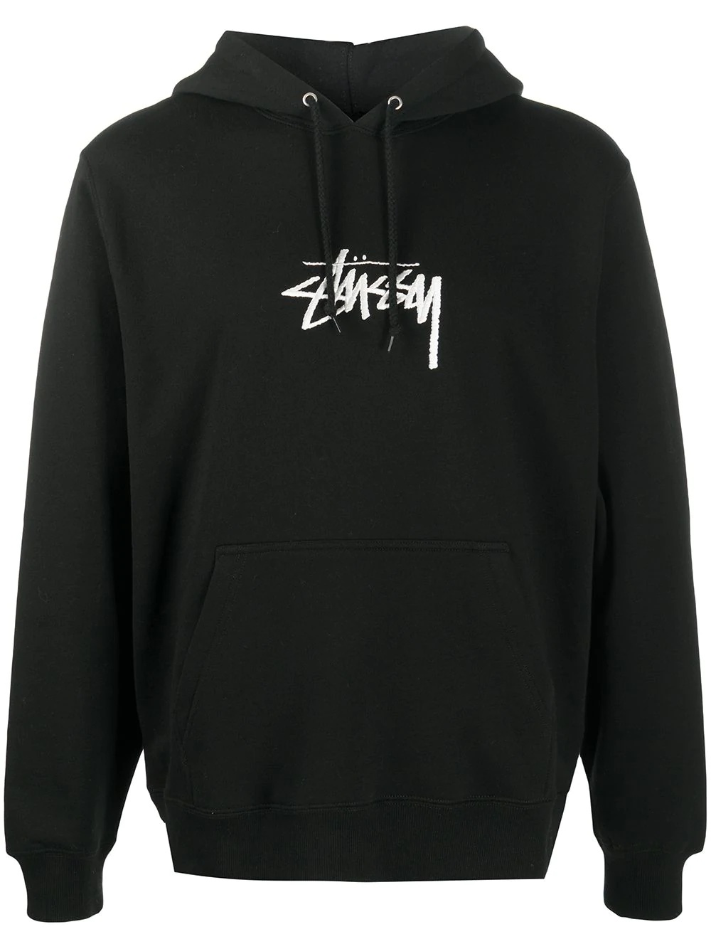 logo print hoodie - 1