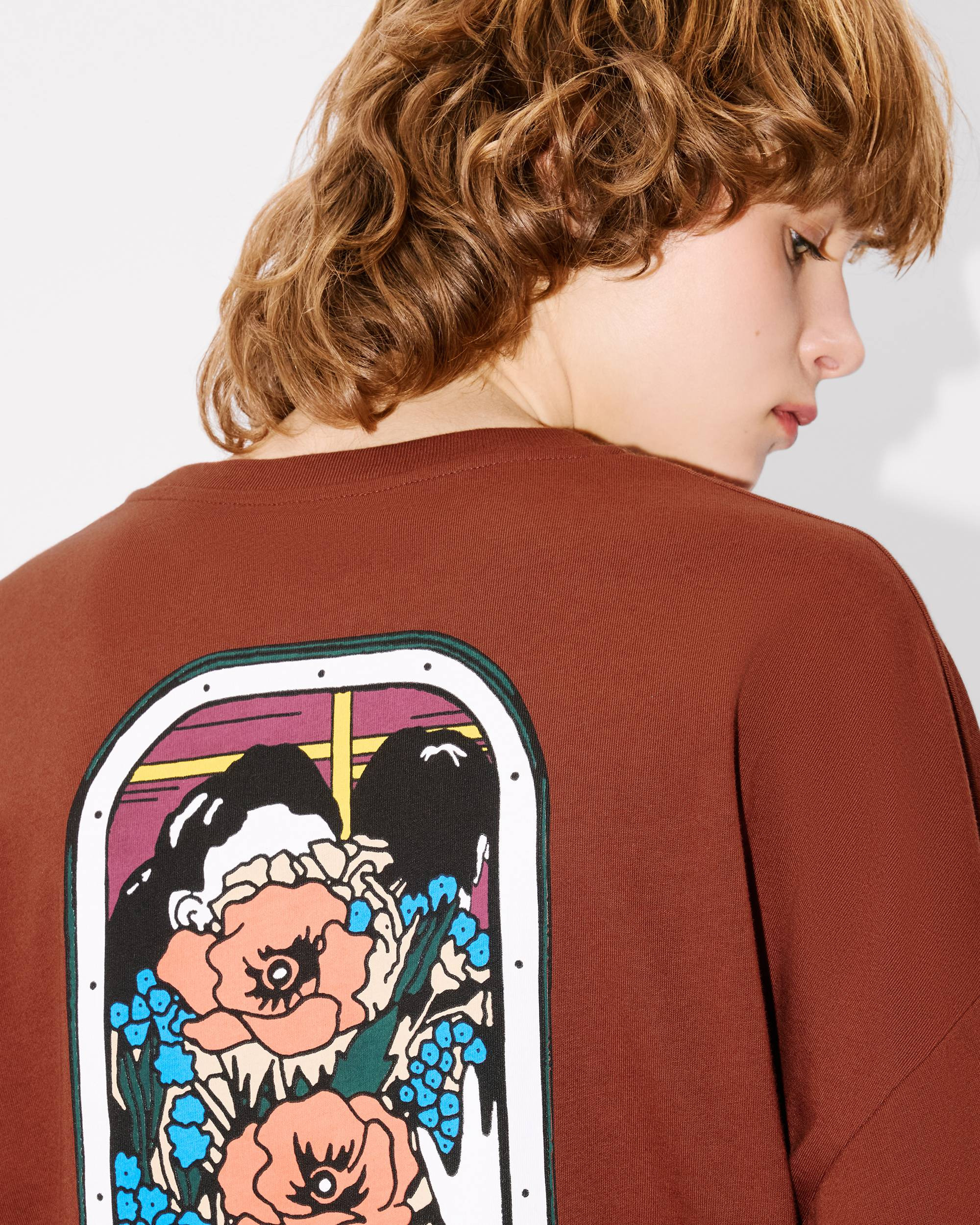 'KENZO City' loose long sleeve T-shirt in cotton - 6