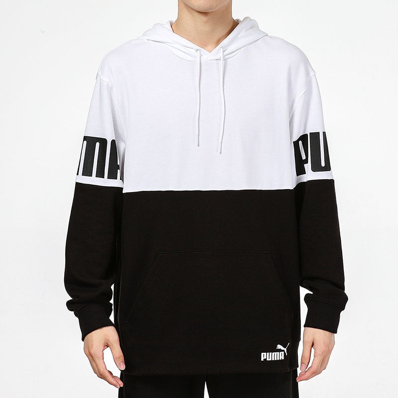 PUMA Logo Printing Sports Breathable Black White Colorblock 'Black White' 847723-02 - 3